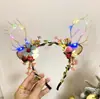 Tiara de Galhos de Cervo Adereço de Cabeça Estilo Floresta Super Fada Popular Brilhante Veado Elfo Fotografia Acessórios de Cabelo de Natal Tiara Brilhante