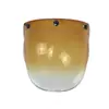Óculos à Prova de Vento com Lentes Bolha, Óculos de Sol Transparentes Meio Capacete, Óculos à Prova de Vento, 4 Capacetes, Capacete Bobo Retro Universal 3