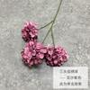 Flores Falsas al por Mayor, Decoraciones de Flores Artificiales, Flores de Mesa para Sala de Estar, Decoraciones de Flores Decorativas de Alta Gama para Sala de Estar, Hortensia de Tres Cabezas con Letra