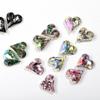 K9 Huazi corte boutique 12*13 ranura fondo puntiagudo decoración de diamante de corazón grande torcido Super flash cristal vidrio joyería para uñas