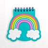 Capa de silicone bobina pequena Livro mini desenho animado formato especial caderno papelaria criativa formato de animal fofo com caneta