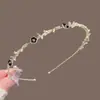 Delicado arco de cabelo para volume alto na coroa, tiara requintada e elegante com strass e detalhes metálicos, novo modelo 2026 com um toque de luxo