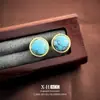 Pendientes de textura geométrica irregular con adornos de diamantes estilo francés, clips para orejas triangulares elegantes de nicho vintage, pendientes sofisticados y de alta gama