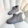 Botas de Nieve de Piel de Oveja de Una Pieza Estilo Nuevo para Hombre Tallas Grandes Cálidas de Invierno Antideslizantes de Lana Zapatos para Hombre de Caña Baja Moda Algodón para Nieve