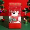 Llavero creativo de peluche de oso de Año Nuevo para coche, colgante para bolso de pareja del Año de la Serpiente, regalo pequeño, venta al por mayor