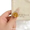 Anillo de Flor de Jazmín Dorado Arena Estilo Chino Retro, Lujo Ligero, Versátil, Sensación de Gama Alta, Anillo de Flor de Perla de Imitación