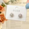 Aretes de Copo de Nieve de Plata Esterlina S925 con Moissanita para Mujer Diseño Nicho Modernos Aretes de Alta Gama Aretes para Novias Regalos