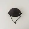 Chapéu de Bebê Estilo Outono e Inverno Forrado com Lã Espessado à Prova de Vento Chapéu de Pescador Bebê Retrô Versátil Estilo Britânico Chapéu de Balde de Pelúcia Tendência