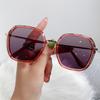 Novos Óculos de Sol Retro Luxo Leve Duas Cores Película Personalizados Modernos Transfronteiriços Ins Armação Grande Modernos Para Fotografia de Rua Versáteis