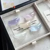 Colgante de Tubo Curvo de Cristal Imitación Ojo de Gato Nuevo Estilo Chino Fresco Tubo Curvo Nicho Hielo Translúcido Exquisito Temperamento Versátil Collar