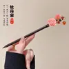 Horquilla de Pelo con Borla Floral, Nuevo Estilo Chino, Estilo Antiguo, Horquilla de Gama Alta de Nicho, Horquilla de Madera, Hanfu, Cheongsam, Accesorio para el Cabello para Mujeres