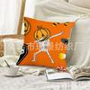 Fábrica direta de fronhas novas de Halloween transfronteiriças, decoração de quarto e sofá, fronha de linho com tema de fantasma e osso