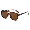 Nuevas Gafas Estilo Xiaohongshu Doble Puente Anti-Luz Azul Estilo Hong Kong Modernas Montura Grande Moda Gafas Sin Graduación