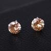 Pendientes de Plata S925 con Circonitas de Cuatro Garras y Diamantes, Diamantes Redondos Cuadrados de Colores, Pendientes Sencillos para Hombres y Mujeres, Suministro Transfronterizo del Fabricante