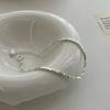 Collar de plata de ley 925 con corte irregular y exquisita pulsera de nicho, venta directa de fábrica.