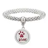 Pulsera Vibratoria de Acero Inoxidable para Aromaterapia Repelente de Mosquitos Árbol de la Vida Caja de Perfume con Aceite Esencial Pulsera Magnético-estrictiva para Parejas