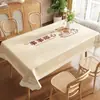 Toalha de Mesa Capivara Sem Lavar Impermeável à Prova de Óleo Resistente ao Calor 2025 Novo Modelo Retangular para Mesa de Jantar Cartoon para Mesa de Café