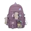 Nova Mochila Estilo College Comércio Exterior Feminina Estilo Coreano Bolsa de Estudante Bolsa para Aluno do Ensino Fundamental e Médio Tecido de Nylon Mochila de Grande Capacidade