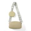 2025 Nueva Llegada Estilo Japonés y Coreano Combinable Material PU Simple Casual Bolso de Hombro Cruzado Bolso de Mujer Correa Ancha para el Hombro Bolso Cuadrado Pequeño