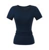 Camiseta Feminina Skims Kardashian Tencel Gola Redonda Manga Curta Verão 2025 Nova Slim Fit Stretch Hip-Hop Fitness Top