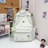 Mochila pequeña bordada con flores de cerezo, fresca y animada para el verano, suave y dulce, juvenil y rejuvenecedora, adecuada para salidas