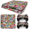 Console de Jogo Ps4 Slim Adesivo de Corpo Inteiro Material de PVC com Canaleta Guiada por Ar Filme Adesivo Bomb