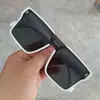Gafas de sol integradas FENG marco grande gafas de una sola pieza gafas para hombre y mujer gafas de sol para pareja personalidad Hip Hop Gafas para shooting callejero Protección UV