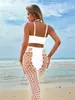 Lencería Sexy Europea y Americana, Tentación Sexy, Cuello Halter, Entrepierna Abierta, Body de Malla Transparente, Medias Bodys de Malla W680