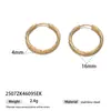 Brincos Taina de Aço Inoxidável Europeus e Americanos para Mulheres, High-End, Design Versátil, Brincos com Textura da Moda, Aço de Titânio, Mulheres que Não Desbotam