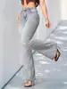 Pantalones Acampanados de Cintura Media para Mujer, Estilo Veraniego Europeo y Americano 2026, Jeans Bootcut Ajustados y Favorecedores, Suministro Directo de Fábrica