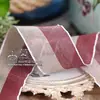Corea del Sur importó accesorios para el cabello de banda de algodón y lino de dos colores material DIY accesorios para ropa color de contraste doble borde blanco cinta rayada