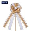 Flor de tirador para boda Decoración de San Valentín Flor de bola de doble color Empaque de regalo Decoración de fiesta Flor de hilo de nieve grande de tirador manual Venta al por mayor