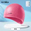 Nueva gorra de natación para mujer de pelo largo, gorra de natación de gota de agua, unisex, impermeable, no apretada, gorra de natación de silicona al por mayor