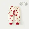 Calça Bebê Outono Inverno Meninos Meninas Três Camadas Acolchoada Abertura Entre Pernas Calça Infantil Engrossada Quente Longa Pijama para Casa