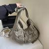 Bolso Bandolera para Mujer, Bolso Plegado de Cordón de Gama Alta Versátil Ligero Acolchado, Bolso Tote Cruzado, Bolso de Mujer, Mochila Dulce para Estudiante