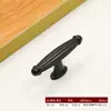Puxador Preto Liga de Alumínio para Armário Guarda-Roupa Puxador Nórdico Moderno Minimalista para Móveis de Armário Sólido Espessado