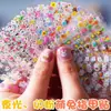 Adesivos de unha sem repetição, adesivos fofos de nail art para meninas, adesivos que brilham no escuro, alto valor estético, práticos, duráveis e modernos