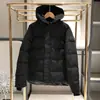 Jaqueta Acolchoada Goose 17 Macmillan Masculina e Feminina, Espessa, com Penas de Pato Branco, Curta, com Capuz, Outono e Inverno