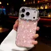 Funda con Patrón de Concha de Corazón Láser 3D de Pedrería para iPhone 17 Pro Max, Apple 16/15/14, 13