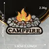 Etiqueta de Bordado a Máquina Accesorios de Ropa Alfabeto Camping Mariposa Bordado Calcomanías Accesorios Parche Autoadhesivo Calcomanías de Tela