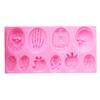 Molde de silicona con forma de calavera y calabaza para Halloween, para hornear pasteles, chocolate y azúcar, decorativo