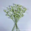 2 tenedores gypsophila flor artificial camino de boda Flor 2 Tenedores Corta gypsophila flor de seda decoración de flor en maceta para el hogar