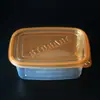 Caja de almuerzo desechable de 1000 ml caja de embalaje para llevar caja para frutas y pesca caja rectangular para detergente en perlas 50 piezas