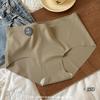 Ropa interior sin costuras de seda de morera 7A para yoga, body de una pieza para fitness femenino, calzoncillos de realce de glúteos de cintura media, pantalones cortos lisos antibacterianos para mujer