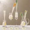 Cepillo para Tazas, Cepillo Limpiador de Tazas de Agua, Cepillo Multifuncional de Cinco en Uno con Mango Largo para Tapa de Termo, Cepillo Esponja Limpiador de Biberones