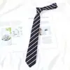 Rojo Oro y Rayas Rojas Estilo Perezoso Estilo Japonés Estilo Preppy Corbata Foto de Graduación Femenina Marrón Uniforme de Licenciatura Masculino Corbata