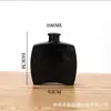Venta Directa de Fábrica Botella Vacía Cuadrada Plana para Aromaterapia 100ml Difusor de Varillas Transparente Simple sin Llama Botella de Vidrio de Alto Valor Estético