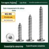 304 aço inoxidável fino cabeça chata hexágono interno auto-roscante grande cabeça chata hexágono interno CA cabeça chata hexágono interno parafusos auto-roscantes