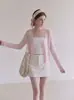 Cárdigan de punto de seda de hielo transparente con protección solar para mujer, chal exterior tipo vestido camisola de verano, top corto 17472