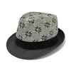 Sombrero de Paja de Papel de Ala Pequeña de Venta Caliente para Hombre Europeo y Americano, Sombrero de Sol de Paja de Verano, Sombrero de Sol de Playa con Estampado de Palmera